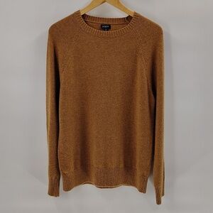 J. Crew Factory Mens Crew Sweater Size Medium Brown Wool Blend